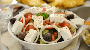 luxury holidays greek salad delicious food